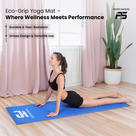 Blue Eco-Grip Yoga Mat