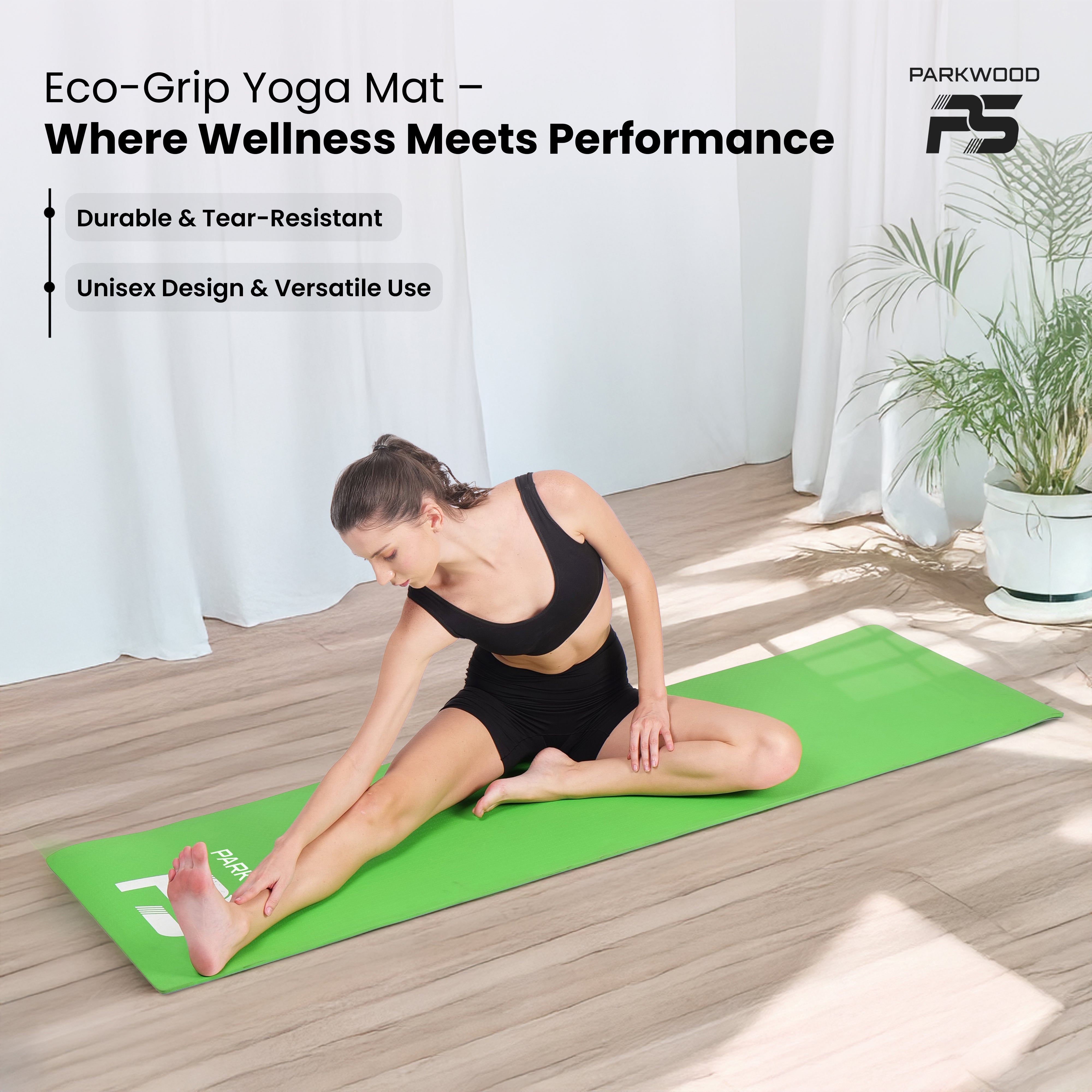 Green Tear Resistant Yoga Mat