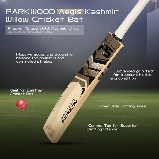 Aegis Grade 1AAA Kashmir Willow Cricket Bat